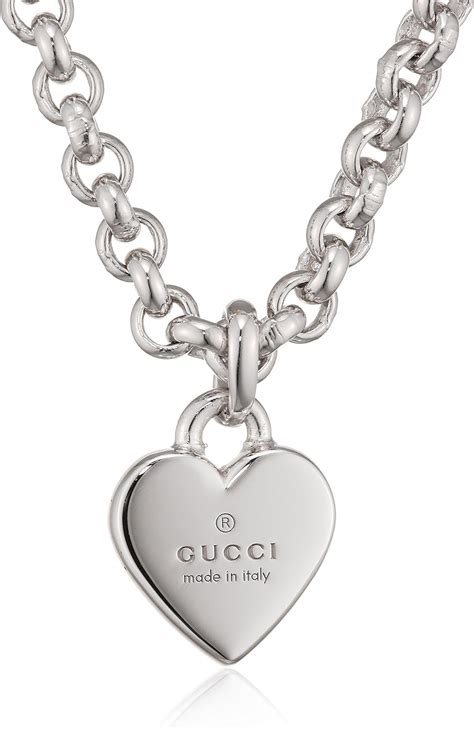 gucci necklace hearts stars charms|vintage Gucci chain necklace.